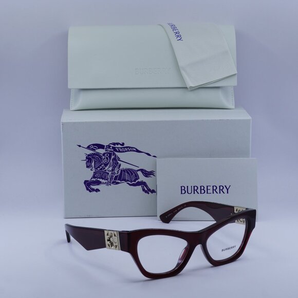 Burberry BE2405U 4128 Cat Eye Eyeglasses 53mm – Bordeaux - Picture 1 of 9